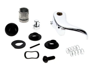 Vent Window Handle w/ Black Knob - RH - 89-91 Chevy GMC C/K Squarebody Truck; 89-91 Blazer Jimmy Suburban - Image 2 of 2