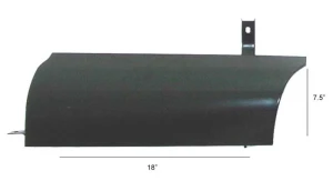 Running Board Splash Apron w/ Support Brace - LH - 47-53 Chevy GMC Short Bed Stepside Pickup - Image 1 of 2