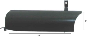 Running Board Splash Apron w Support Brace - LH - 54-55 Chevy GMC Truck Short Bed Stepside - Image 1 of 3