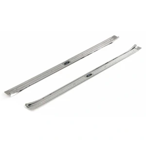 Door Sill Plates - Fisher Logo Tag - Pair- 67-69 Camaro Firebird - Image 3 of 9