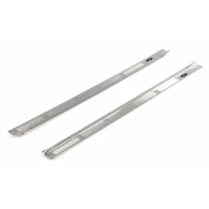 Door Sill Plates - Fisher Logo Tag - Pair- 70-72 Camaro - Image 3 of 7