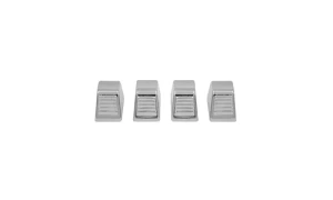 1960 Chevy Bel Air Temperature Control Knobs - Chrome - 4 Piece Set