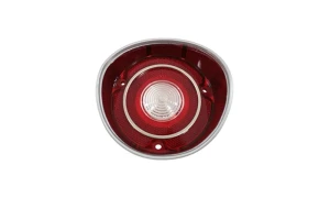 1971 Chevy Malibu Backup Lamp Lens - with Chrome Trim - LH - 71 Chevelle Malibu