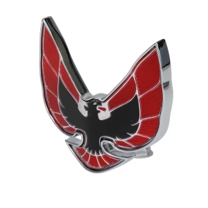 Header Panel Emblem - Bird Logo Red and Black - 74-76 Firebird - Image 2 of 6