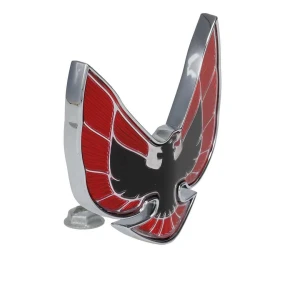 Header Panel Emblem - Bird Logo Red and Black - 74-76 Firebird - Image 6 of 6