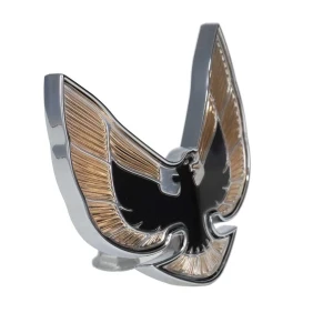 Header Panel Emblem - Bird Logo Black and Gold - 74-76 Firebird - Image 2 of 6