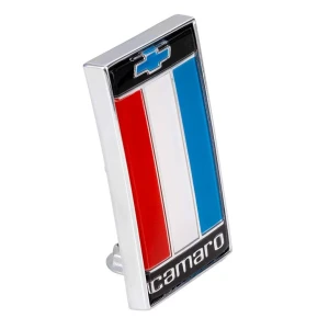 Trunk Emblem - Camaro with Bowtie Red - 75-77 Camaro - Image 1 of 5