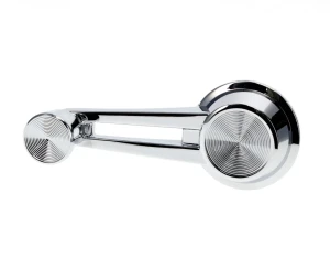 Window Crank Handle - Double Arm Clear Knob - LH or RH - 64 Chevelle Malibu El Camino - Image 1 of 3