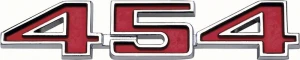1974 Chevy Malibu Fender Emblem - 454 - LH or RH - 70-74 Chevelle