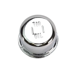 1964 Plymouth Valiant Oil Filler Breather Cap - Small - Chrome - 64-67 Mopar