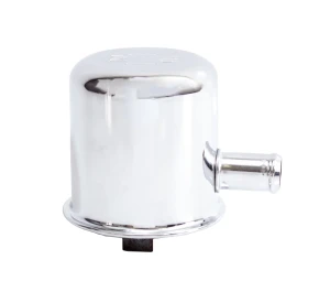 Oil Filler Breather Cap - Tall w/ 1 Hose Outlet - Chrome - 68-69 Mopar - Image 2 of 3