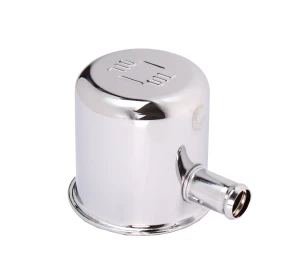 Oil Filler Breather Cap - Tall w/ 1 Hose Outlet - Chrome - 68-69 Mopar - Image 1 of 3