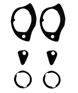 1965 Buick GS Door Handle &amp; Lock Gasket Set - Does Both Doors - 66-72 Chevy II Nova; 64-72 GM A-Body; 67-69 Camaro Firebird