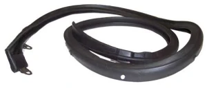1967 Pontiac LeMans Convertible Top Header Seal - With Molded Ends &amp; Clips - 66-67 GM A-Body