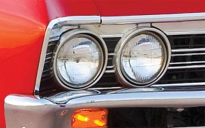 Headlight Bezels - Pair - 67 Chevelle El Camino - Image 2 of 2