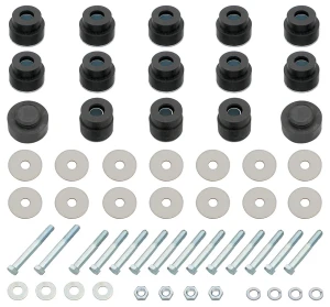 1970 Chevy Malibu Body &amp; Radiator Support Bushing Set w/ Hardware - 68-72 Chevelle Cutlass Convertible