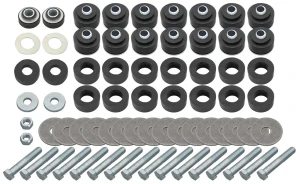 1964 Chevy Malibu Body &amp; Radiator Support Bushing Set w/ Hardware - 64-67 Chevelle Cutlass Convertible; GTO Skylark Coupe &amp; Convertible