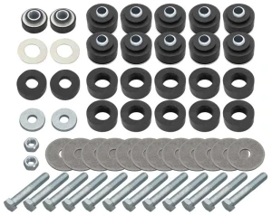1964 Chevy Malibu Body &amp; Radiator Support Bushing Set w/ Hardware - 64-67 Chevelle Cutlass Coupe; El Camino