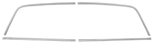 1964 Chevy El Camino Back Glass Molding Set - 64-67 El Camino