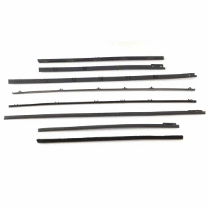 Front and Rear Door Beltline Window Felts - Inner & Outer - 65 Chevelle Coupe - Image 2 of 6