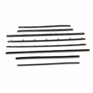 Front and Rear Door Beltline Window Felts - 66-67 Chevelle 2 Door Sedan Post - Image 2 of 6