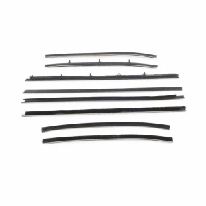 Front and Rear Door Beltline Window Felts - 68 Chevelle 2 Door Sedan Post - Image 2 of 6