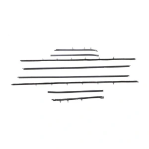 Front and Rear Door Beltline Window Felts - 68-69 Camaro Coupe Standard Interior - Image 1 of 7