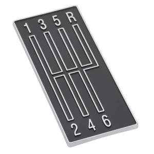 Console Shift Plate Emblem - 6 Speed with Adhesive Back - 68-69 Camaro - Image 1 of 6