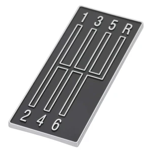 Console Shift Plate Emblem - 6 Speed with Adhesive Back - 68-69 Camaro - Image 2 of 6