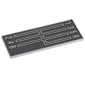 Console Shift Plate Emblem - 6 Speed with Adhesive Back - 68-69 Camaro - Image 3 of 6