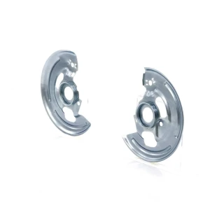 Disc Brake Backing Plates - Pair - 67-68 Camaro Firebird Chevelle El Camino - Image 2 of 4