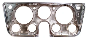 Dash Bezel w/ Gauges - Black / Chrome - 69-72 Chevy GMC C/K Truck - Image 3 of 3