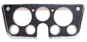 Dash Bezel w/ Gauges - Black / Chrome - 69-72 Chevy GMC C/K Truck - Image 1 of 3