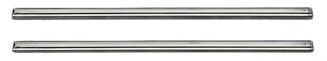 1968 Chevy Bel Air Arm Rest Base Stainless Steel Trim - Pair - 68 Camaro Chevelle Firebird