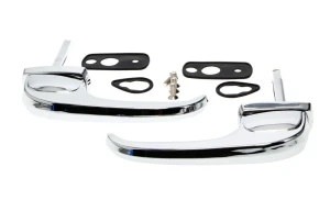 Outside Door Handle Set - Chrome - Pair - 47-51 Chevy GMC Pickup Truck Suburban - Image 1 of 3