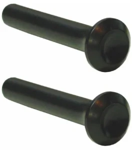 1965 Dodge Polara Door Lock Knobs - Black - Pair - 64-74 Dodge Plymouth A-Body B-Body