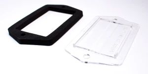 License Lamp Lens w/ Gasket - 70-73 Camaro - Image 2 of 3