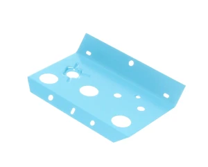 Fuel Oil Gauge Mount Plate - Blue - Front - 68-76 Chevy II Nova; 71-76 Ventura; 74 GTO - Image 2 of 4