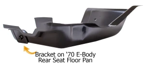 Rear Footwell Area Floor Pan - LH - 70 Barracuda - Image 3 of 4