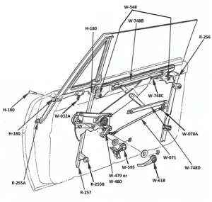 Upper Door Sash - LH or RH - 67 Camaro Firebird - Image 2 of 2