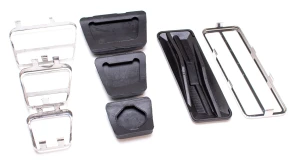 Ped Pad Kit w/ Trim - Manual - 72-81 Camaro; 73-74 Firebird Ventura; 73-79 Nova - Image 2 of 2