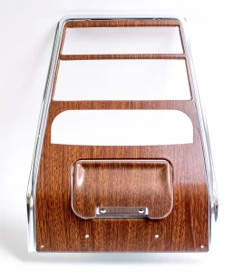 Center Dash Panel with AC & Ashtray Set - Walnut - 68 Camaro - Image 1 of 3