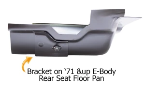 Rear Footwell Area Floor Pan - LH - 71-74 Barracuda - Image 3 of 4