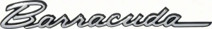 Fender Emblem with Black Trim - "Barracuda" - 68 & 70 Barracuda - Image 1 of 3