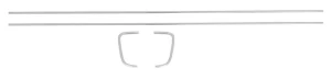 Rear Body Panel Moldings - 4 Piece Set - 70-71 Barracuda - Image 1 of 2