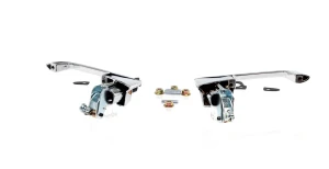 Outside Door Handles - Black Buttons - LH/RH Set - 66-67 Dodge Plymouth B-Body - Image 3 of 3