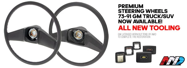 Auto Metal Direct Unveils ALL NEW Steering Wheels for the 78-91 GM Trucks
