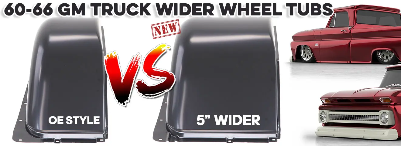 All NEW Wider Wheel Tubs for your 60-66 Chevy GMC Fleetside Pickup Truck