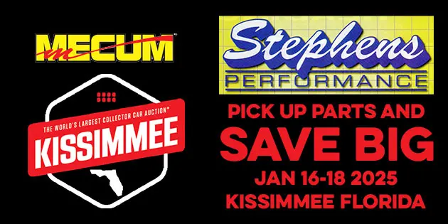 Stephens Performance is bringing AMD parts to MECUM Kissimmee!