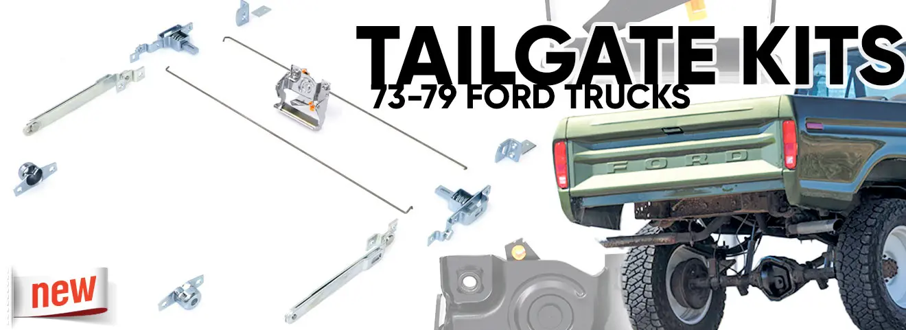 Restore Your 1973-79 Ford Truck with AMD’s All-New 12-Piece Tailgate Component Kits